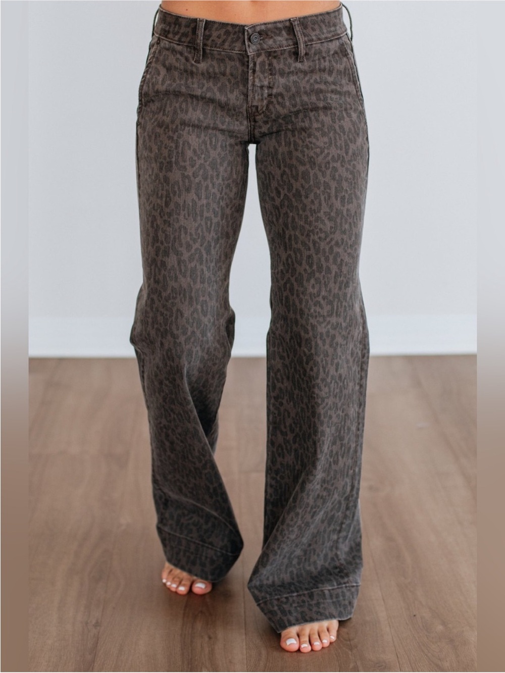 Happi Hidden Jeans dark cheetah